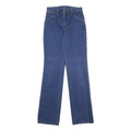 WRANGLER Womens Jeans Blue Slim Straight Denim W26 L31 Classic Cotton Zip