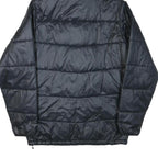 COLUMBIA Mens Black Hooded Jacket S Polyester Blend Quilted Outdoor Warm