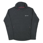 BERGHAUS Womens Black Plain Funnel Neck Basic Knit Jumper S Outdoor Hiking