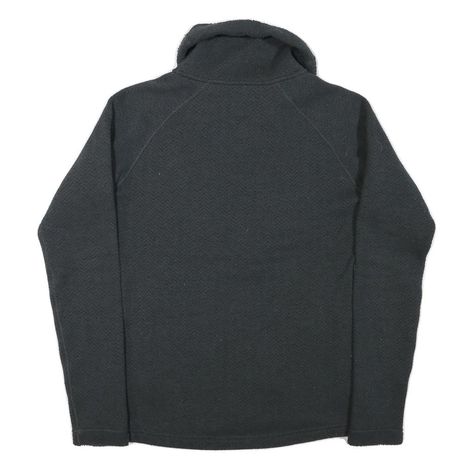 BERGHAUS Womens Black Plain Funnel Neck Basic Knit Jumper S Outdoor Hiking