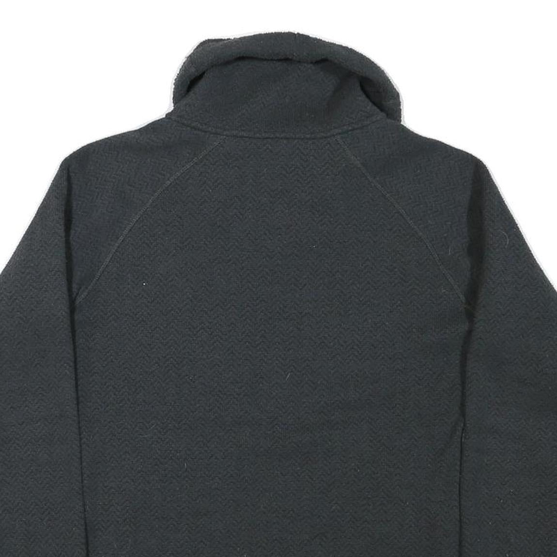 BERGHAUS Womens Black Plain Funnel Neck Basic Knit Jumper S Outdoor Hiking