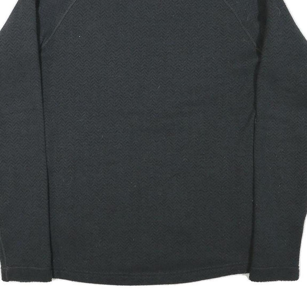 BERGHAUS Womens Black Plain Funnel Neck Basic Knit Jumper S Outdoor Hiking