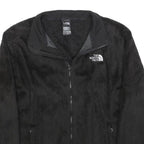 THE NORTH FACE Womens Black Zip Jacket XL Polyester Fleece Logo Casual Outdoor