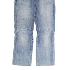 G-STAR Mens Jeans Blue Regular Straight Denim Medium W32 L29 Zip Casual