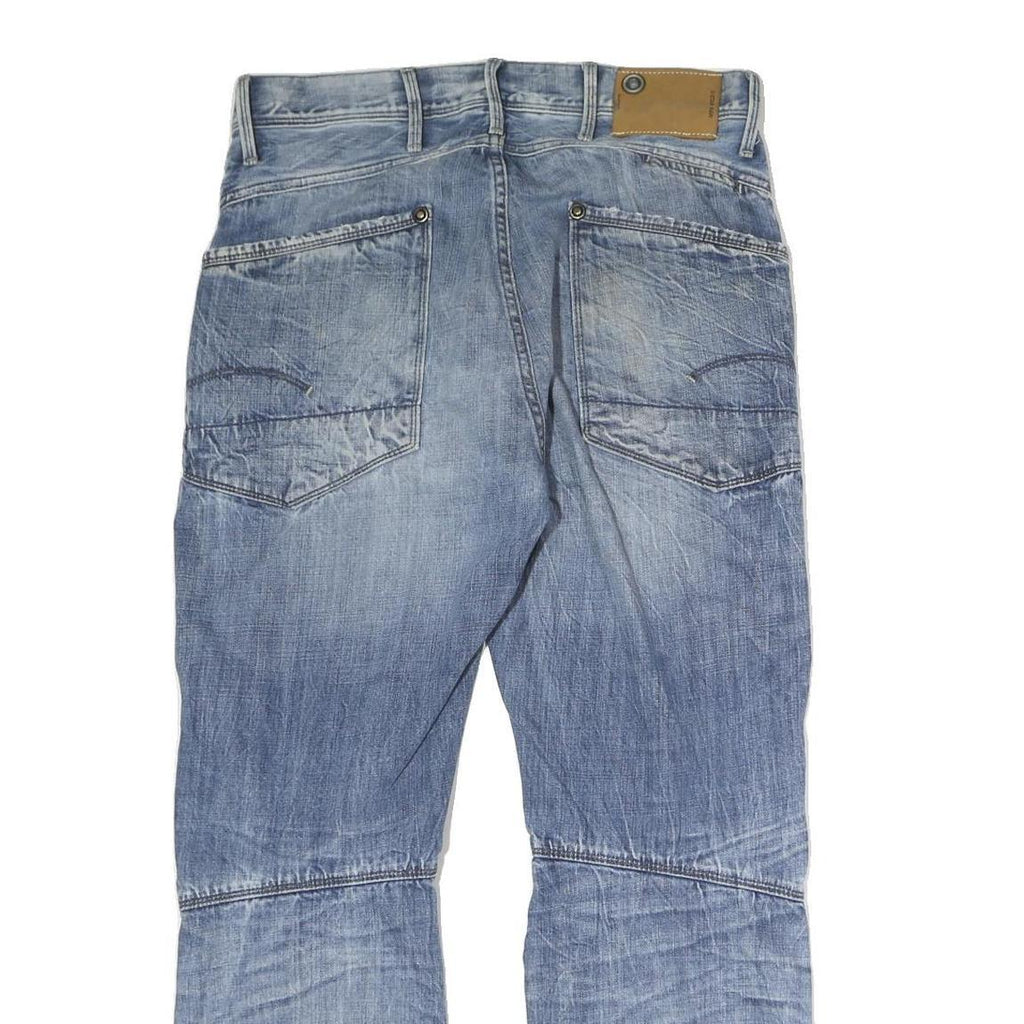 G-STAR Mens Jeans Blue Regular Straight Denim Medium W32 L29 Zip Casual