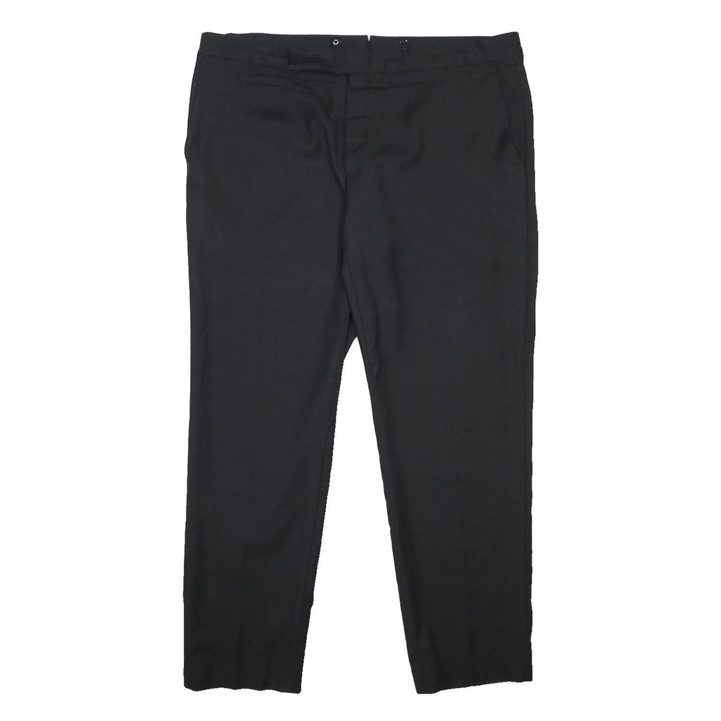 POLO RALPH LAUREN Mens Wool Black Regular Fit Straight Leg Trousers W40 L30