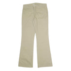 DICKIES Womens Cotton Blend Beige Regular Fit Bootcut Trousers W30 L30 Chino