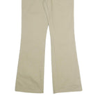 DICKIES Womens Cotton Blend Beige Regular Fit Bootcut Trousers W30 L30 Chino