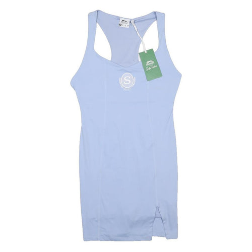 SLAZENGER Womens Blue Sleeveless Stretch Nylon Mini Dress UK 8 Sports Casual