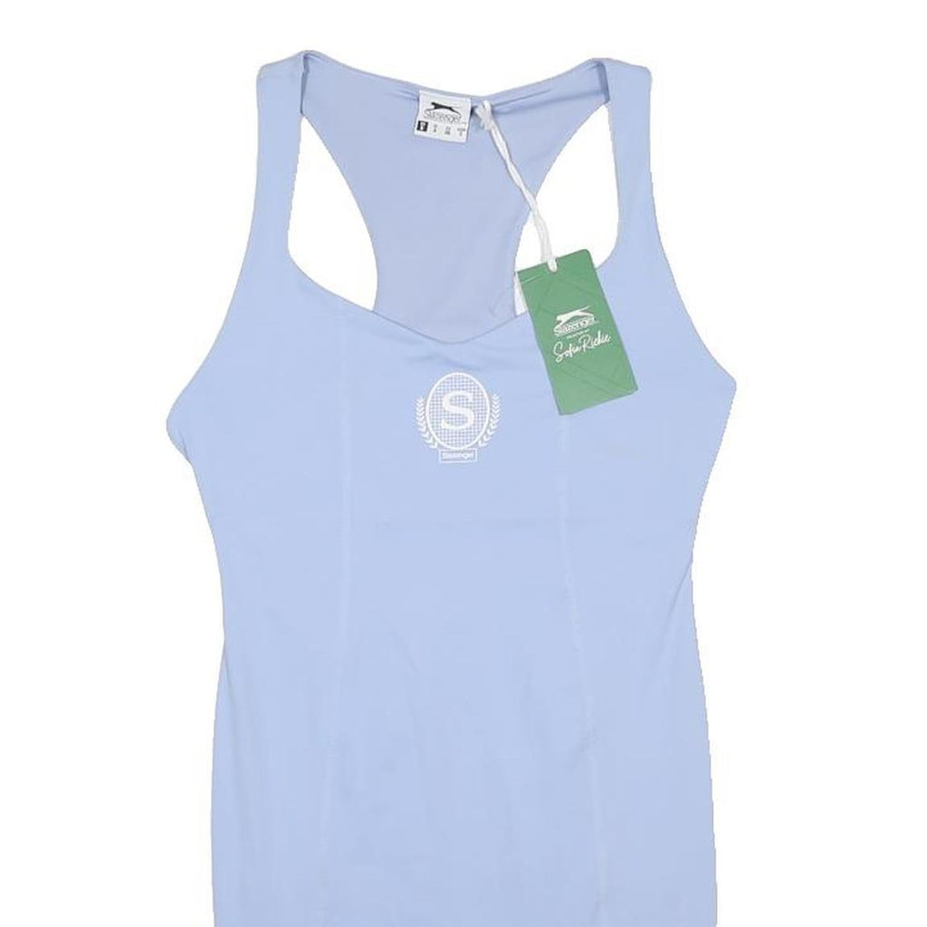 SLAZENGER Womens Blue Sleeveless Stretch Nylon Mini Dress UK 8 Sports Casual