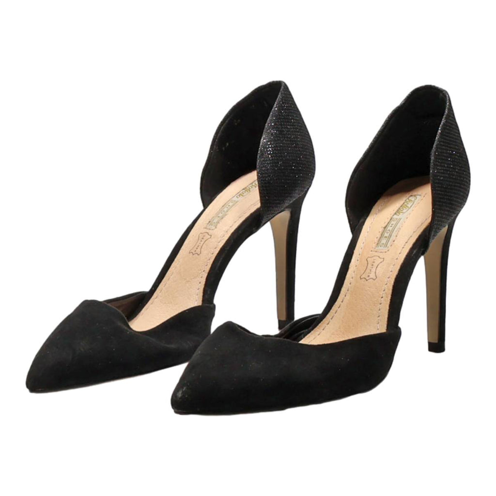 BUFFALO D’Orsay Heels Black Synthetic Womens UK 6