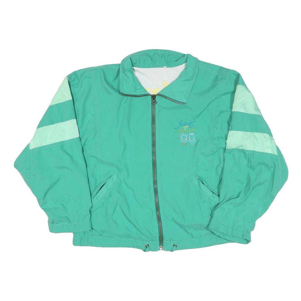 HCC SCENTS OF HUMOUR Womens Green & Mint Zest Zip Jacket Polyester Blend M