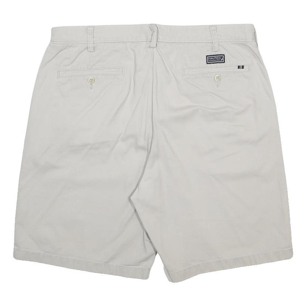NAUTICA Mens Shorts White Casual L W36 Classic Cotton Lightweight