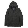 G-STAR Mens Black Zip Hooded Cotton Jacket L Casual Outerwear