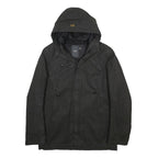 G-STAR Mens Black Zip Hooded Cotton Jacket L Casual Outerwear