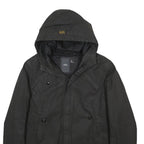 G-STAR Mens Black Zip Hooded Cotton Jacket L Casual Outerwear