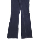 TRUE RELIGION Womens Denim Blue Regular Flared Cotton Blend W25 L32 Jeans