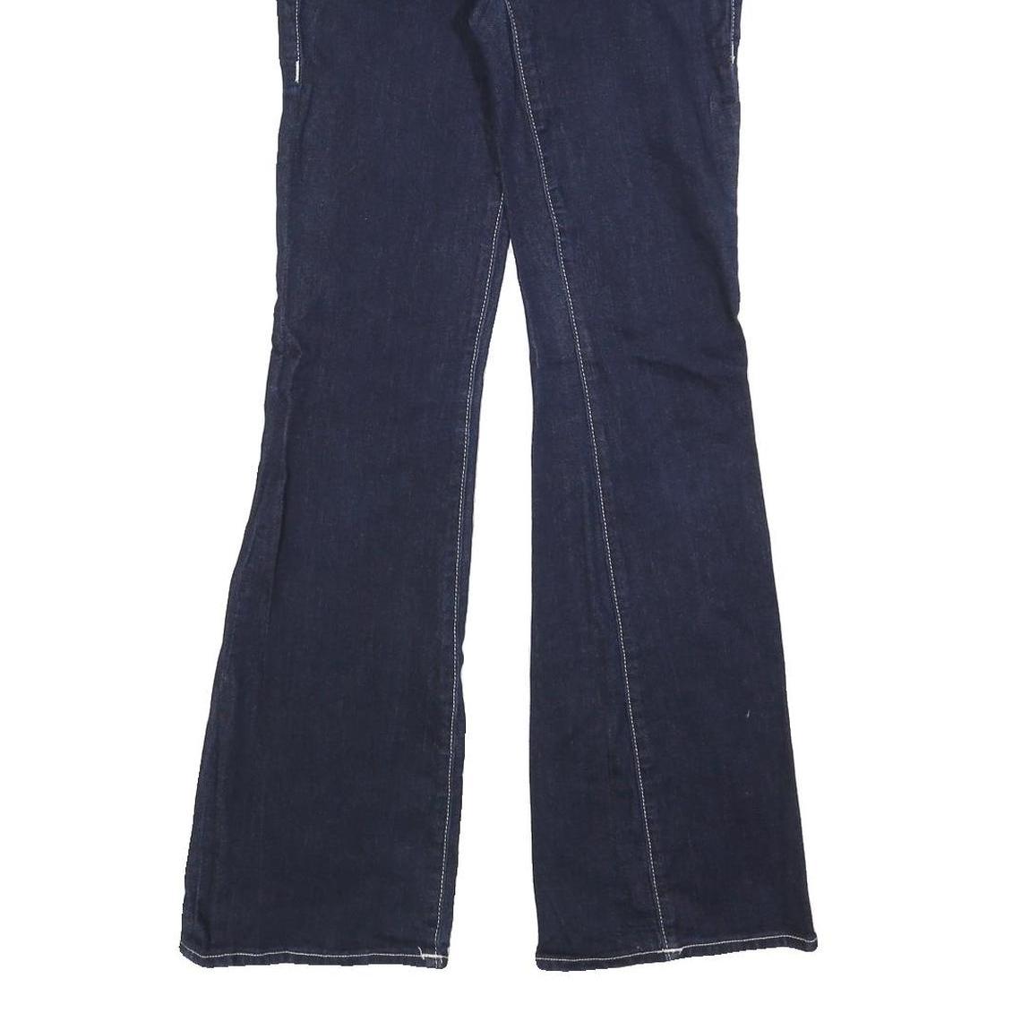 TRUE RELIGION Womens Denim Blue Regular Flared Cotton Blend W25 L32 Jeans