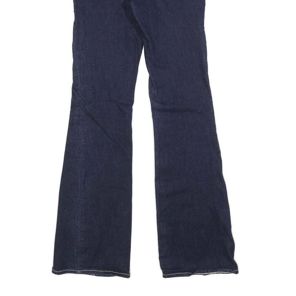 TRUE RELIGION Womens Denim Blue Regular Flared Cotton Blend W25 L32 Jeans