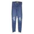 LEVI'S Womens Blue Slim Skinny Denim Medium W27 L29 Ripped Distressed Jeans