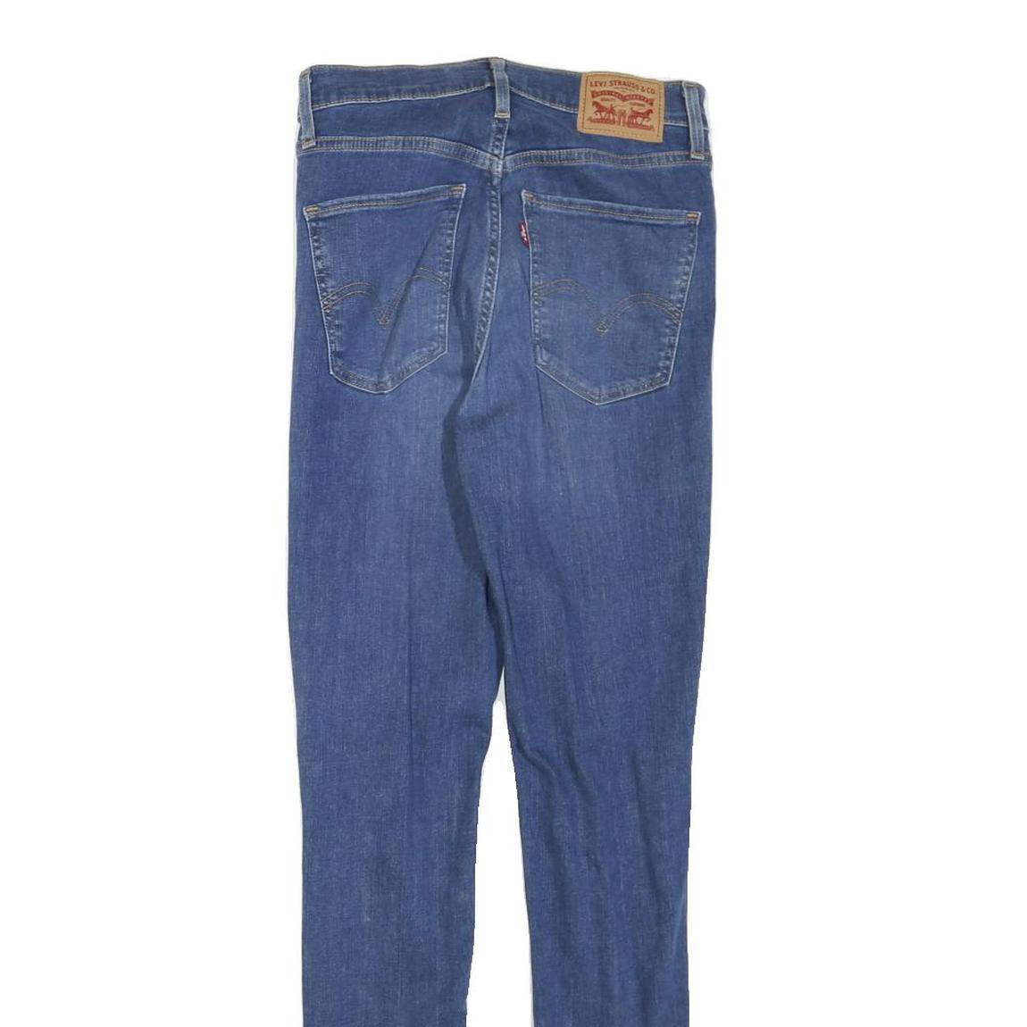 LEVI'S Womens Blue Slim Skinny Denim Medium W27 L29 Ripped Distressed Jeans