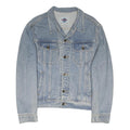 HARD ROCK CAFE Mens Blue Denim Button Jacket M Cotton Blend Embroidered Logo