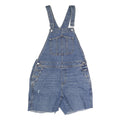 OLD NAVY Womens Blue Cotton Denim Dungarees Loose S W14 L37 Casual Summer
