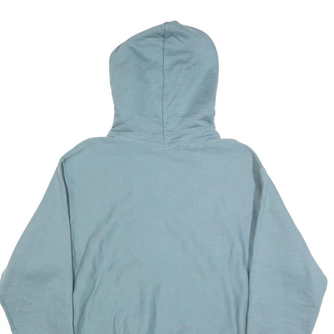 CHAMPION REVERSE WEAVE Mens Blue Pullover Hoodie M Cotton Blend Casual