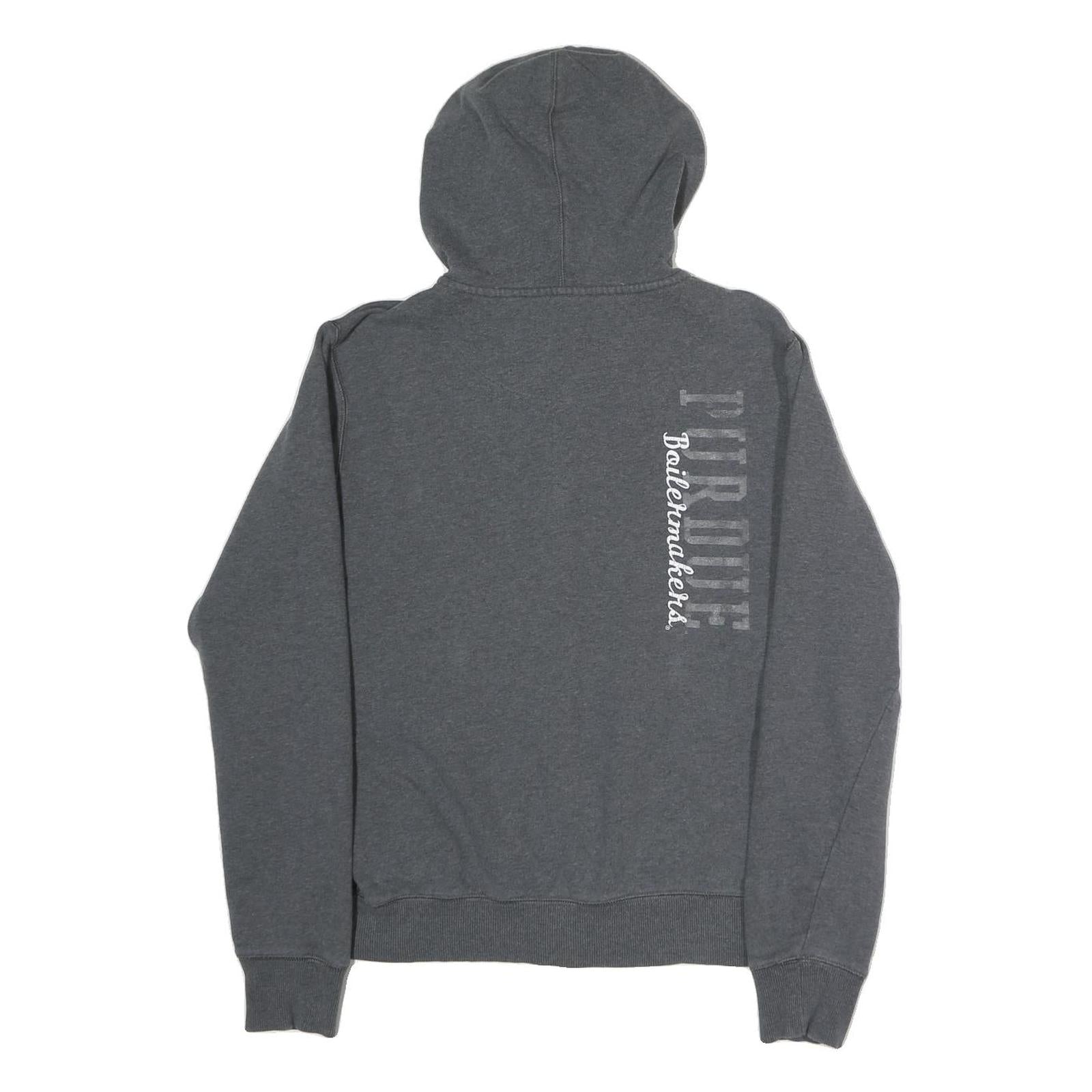 NIKE Womens Grey ¼ Zip Hoodie XL Purdue Boilermakers Zip-Up Sweater