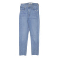 LEVI'S Womens Blue Slim Skinny Denim Medium W24 L26 Slim Fit Jeans Zip Closure