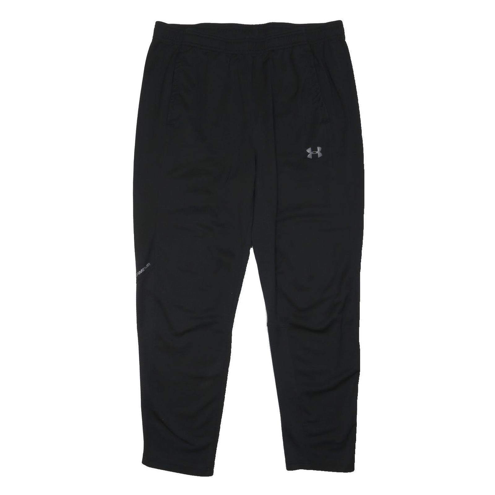 UNDER ARMOUR Mens Joggers Black Slim Tapered XL W34 L27 Performance Sweatpants