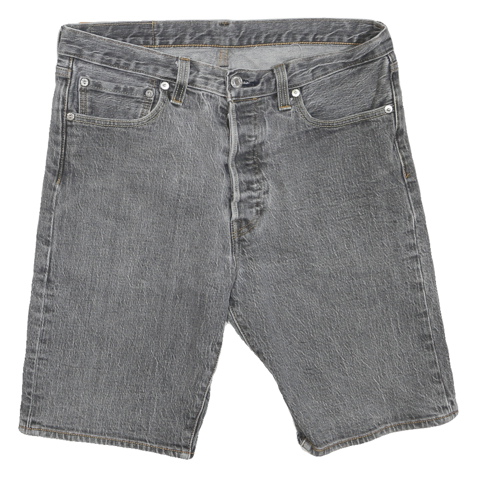 LEVI'S Womens Shorts Grey Denim Casual M W32 Classic Fit Comfortable