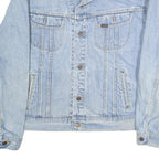 LEE Mens Blue Denim Jacket L Cotton Button Closure Classic Fit Chest Pockets
