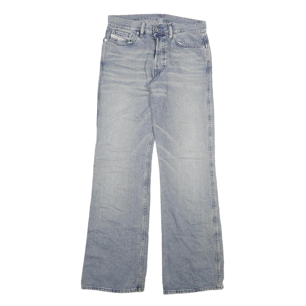DIESEL Mens Regular Fit Button Closure Blue Denim Jeans W30 L33 Classic Casual