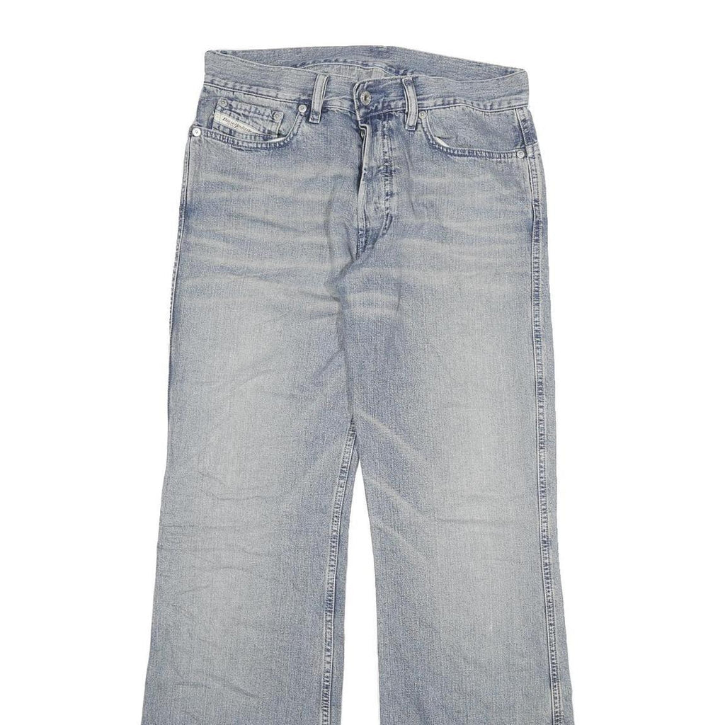 DIESEL Mens Regular Fit Button Closure Blue Denim Jeans W30 L33 Classic Casual