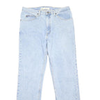 LEE Mens Jeans Blue Regular Fit Straight Denim Light W36 L34 Classic Style