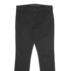 CALVIN KLEIN JEANS Mens Regular Fit Black Cotton Blend Trousers W32 L34 Classic