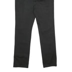 CALVIN KLEIN JEANS Mens Regular Fit Black Cotton Blend Trousers W32 L34 Classic