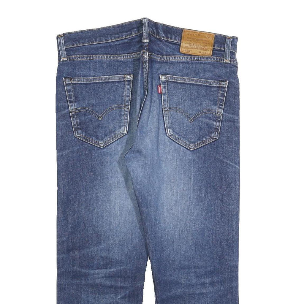 LEVI'S 502 BIG E Mens Jeans Blue Regular Straight Denim Medium W34 L25 Classic
