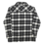SNIPES Mens Black & White Check Shirt M Polyester Blend Long Sleeve Casual