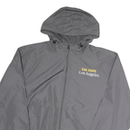 CHAMPION Mens Grey Zip Hooded Jacket 2XL Polyester Cal State Los Angeles Golden