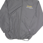 CHAMPION Mens Grey Zip Hooded Jacket 2XL Polyester Cal State Los Angeles Golden