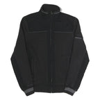 TOMMY HILFIGER Mens Black Cotton Blend Jacket S Zip Closure Plain Lightweight