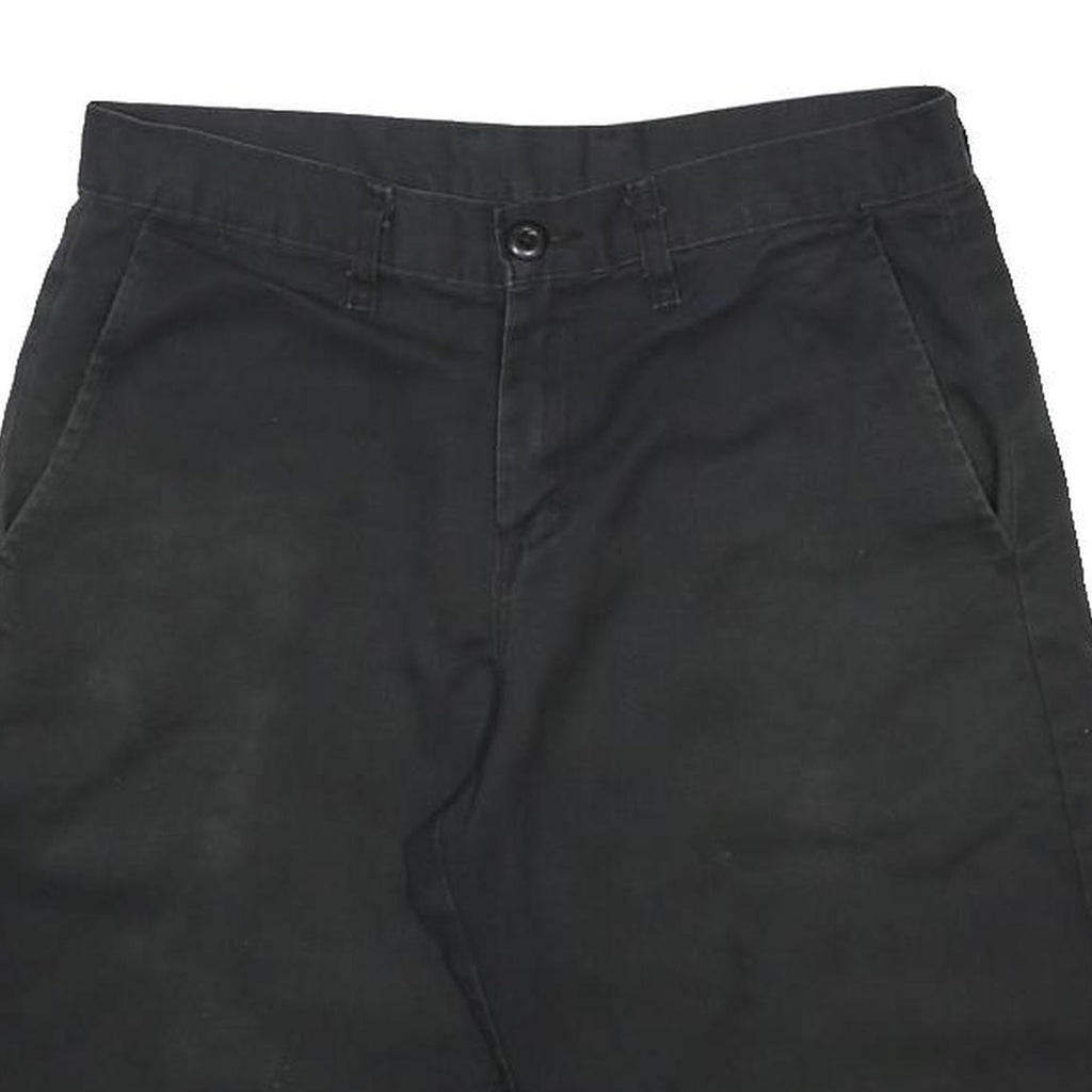 DICKIES Mens Black Casual Cotton Blend Shorts M W30 Durable Classic Fit