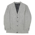 LIBERTY Mens Black & White Check Wool Button Jacket M Woven Classic Tailored