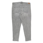 LAUREN RALPH LAUREN Womens Grey Regular Fit Straight Denim Jeans W34 L26 Zip