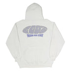 LEE Mens White Freedom High School Hoodie L Cotton Pullover 2007 Print