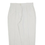 CARTOON Womens Relaxed Cream Trousers W32 L28 Casual Office Wear Zip Closure