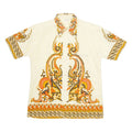 Mens Shirt Yellow Crazy Pattern S
