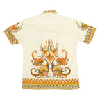 Mens Shirt Yellow Crazy Pattern S